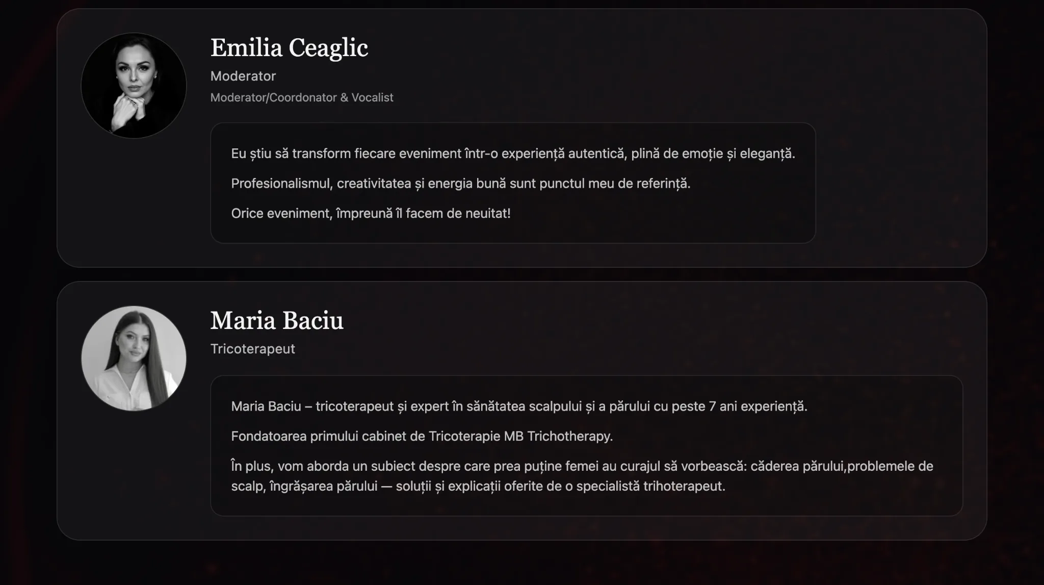 Vilm Group portfoliu — Femeia în Roșu, creare website și design Chișinău Moldova (imagine 2)