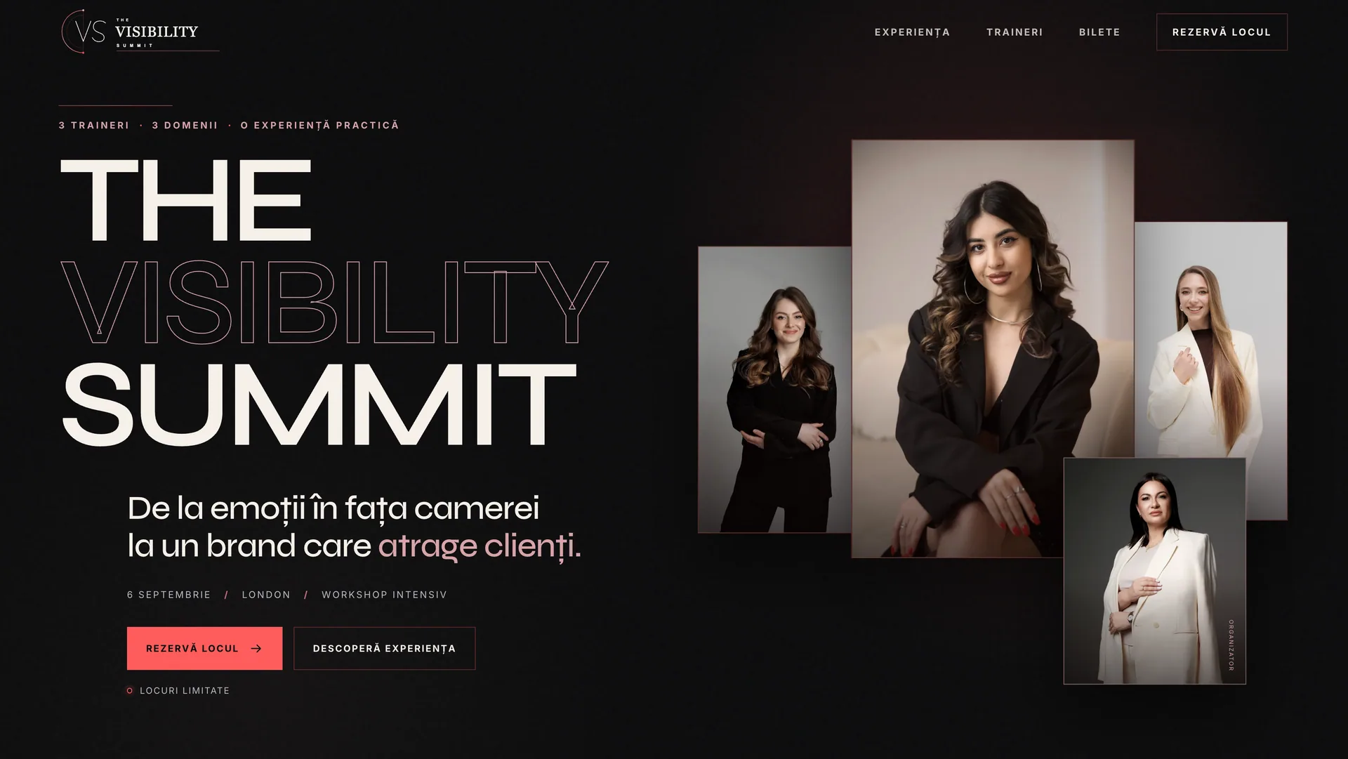 Vilm Group portfoliu — The Visibility Summit, creare website și design Chișinău Moldova (imagine 1)