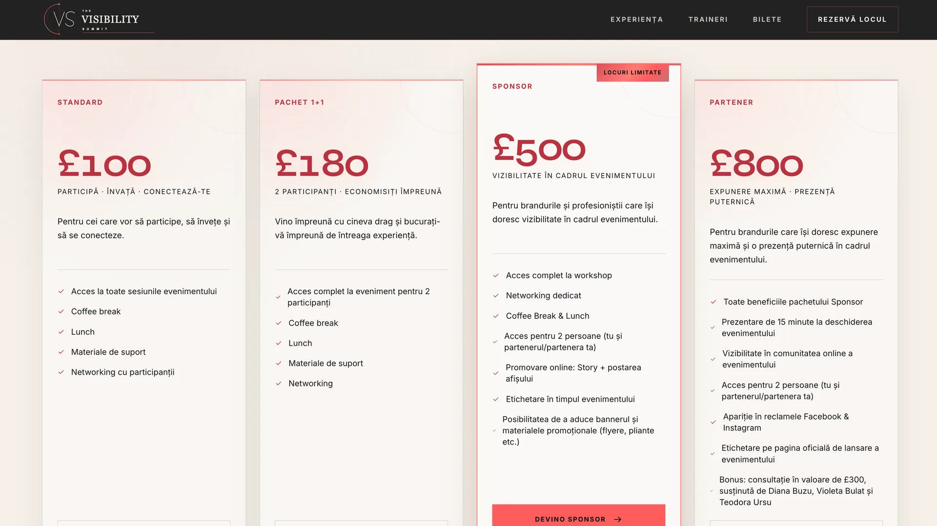 Vilm Group portfoliu — The Visibility Summit, creare website și design Chișinău Moldova (imagine 3)