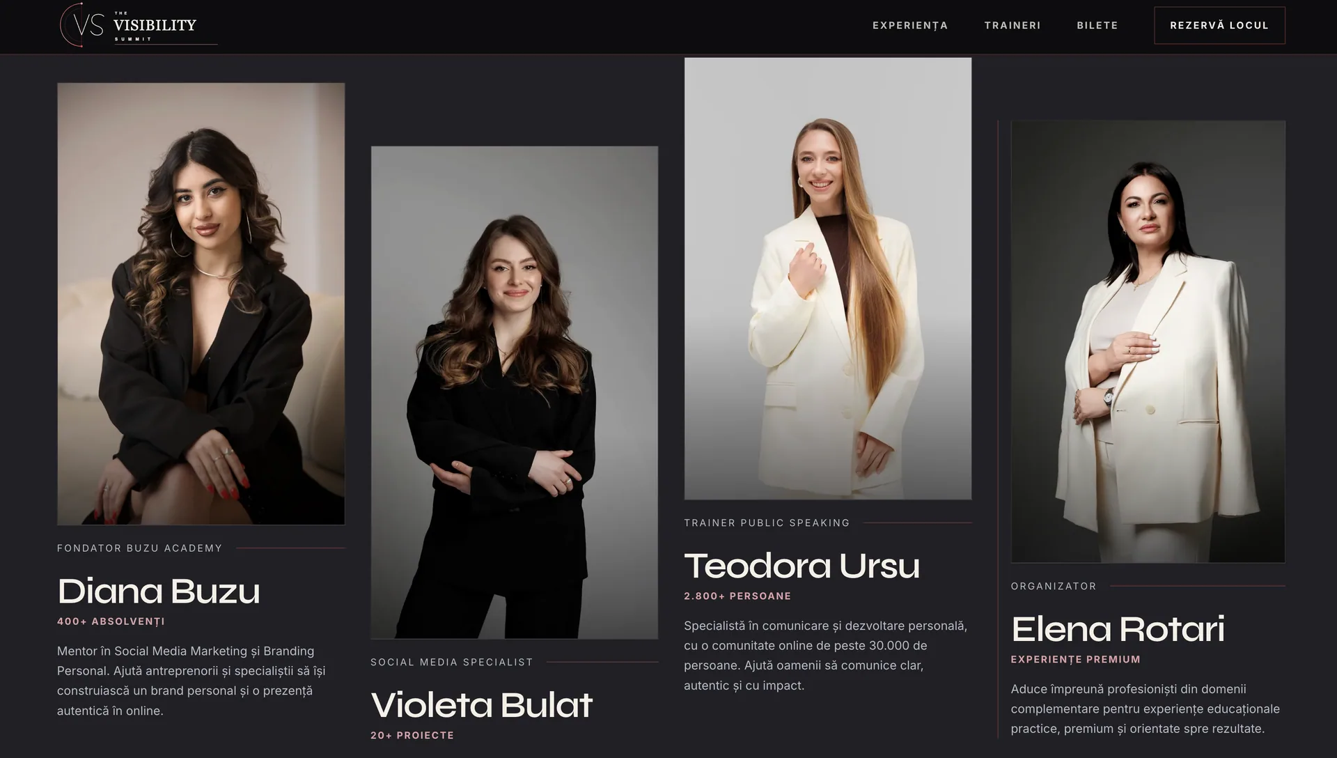 Vilm Group portfoliu — The Visibility Summit, creare website și design Chișinău Moldova (imagine 2)